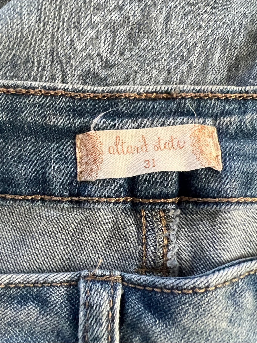 Altar'd State Light Blue High-Rise Wide-Leg Jeans - Picture 7 of 7